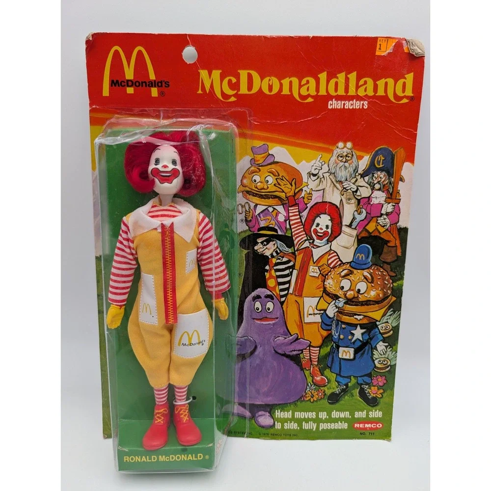 Remco McDonaldland Ronald McDonald Doll 1976 Vintage Figure 711